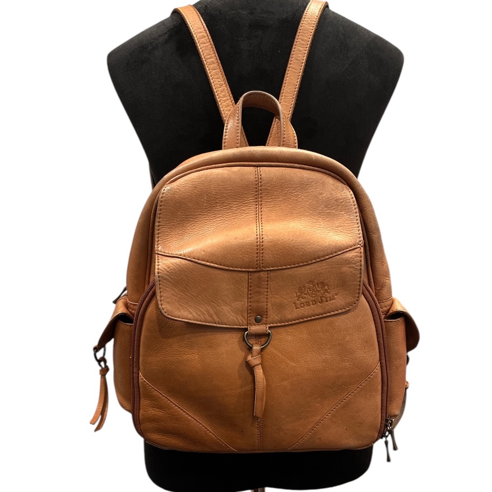 Lord Jim Vintage Brown Genuine Columbian Leather Backpack